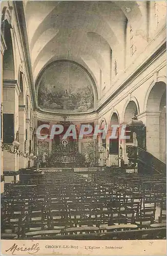 Cartes postales Choisy le Rou L Eglise Interieur