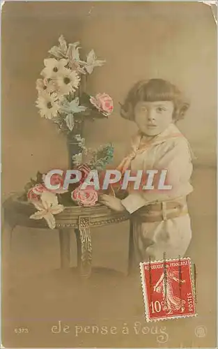 Cartes postales Je Pense a Vous Enfant