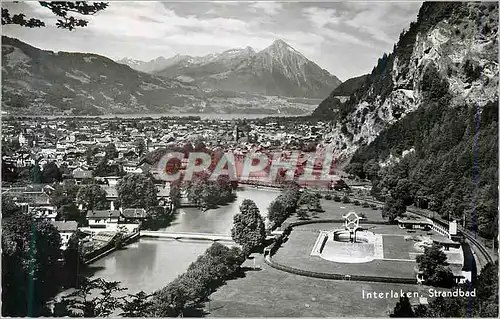 Cartes postales moderne Interlaken strandbad