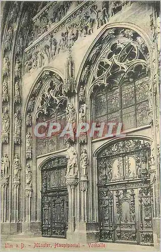 Cartes postales Ulm a d munster haupiportal vorhalle