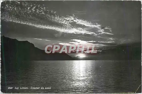 Cartes postales moderne 2540 lac leman coucher du soleil