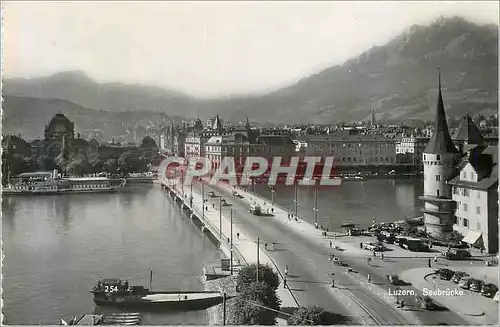 Cartes postales moderne Luzern seebrucke