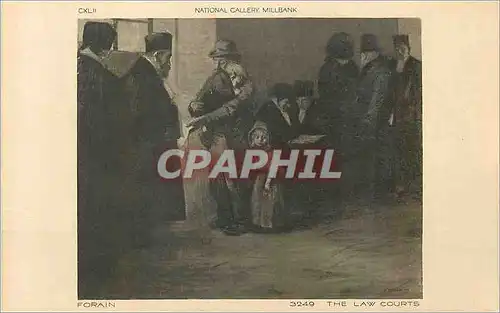 Cartes postales National gallery millbank forain 3249 the law couts