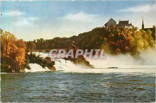 Cartes postales moderne Rheinfall Bei Neuhausen (Schweiz) mit Schless Laufen