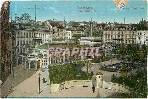 Cartes postales Wiesbaden Sources Thermales