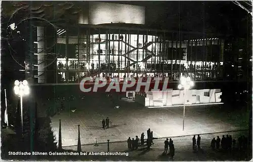 Cartes postales moderne Stadtische Buhnen Gelsenkirchen Bei Abendbeleuchtung