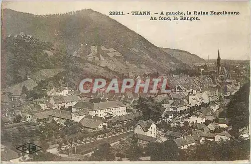 Cartes postales Thann A Gauche La Ruine Engelbourg Au Fond La Rangen