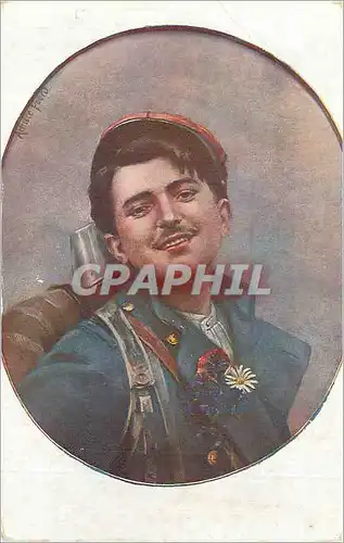 Cartes postales Salon de Paris M G Achillf Fould Pinxit Le Bleuet Militaria