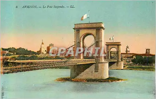 Cartes postales Avignon Le Pont Suspendu