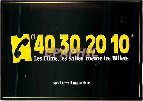 Cartes postales moderne les Films les Salles Meme les Billets Cinema