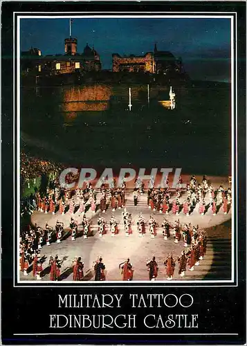 Cartes postales Military Tatoo Edinburgh Castle International Festival