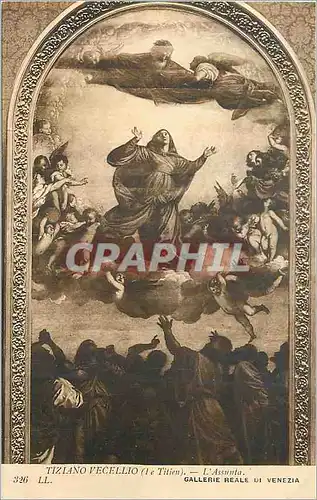 Cartes postales Gallerie Reale di Venezia Tiziano Vecellio (Le Titien) L'Assomption