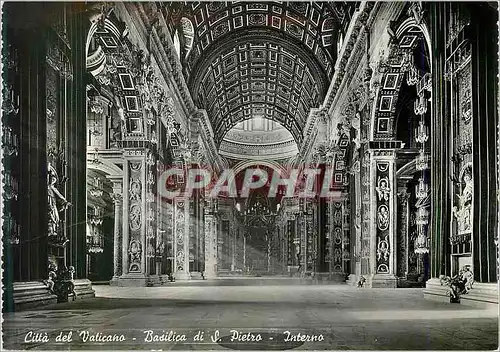 Cartes postales moderne Cita del Vaticano Basilica di S Pietro Interno