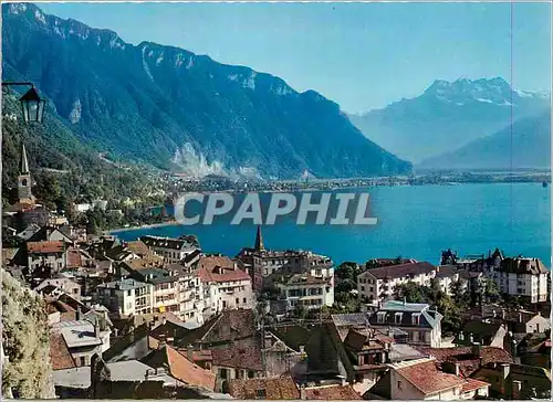 Cartes postales moderne Vieux Montreux et les Dents du Midi