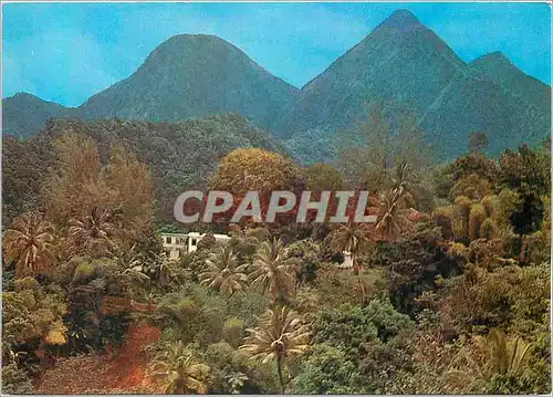 Cartes postales moderne La Martinique les Pitons du Carbet