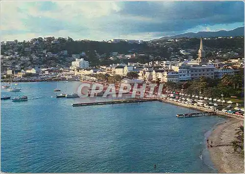 Cartes postales moderne Martinique Fort de France vue de la Rade