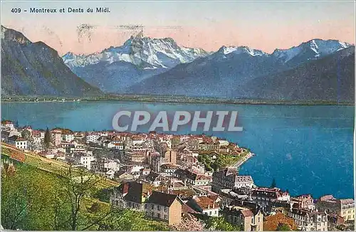 Cartes postales Montreux et Dents du Midi