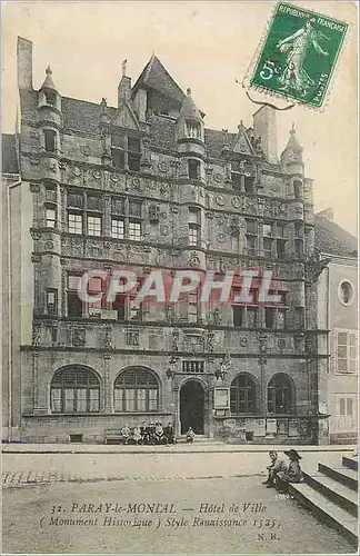 Cartes postales Paray le Monial Hotel (Monument Historique) Style Renaissance 1525