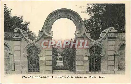 Cartes postales Asnieres Clichy Entree du Cimetiere des Chiens