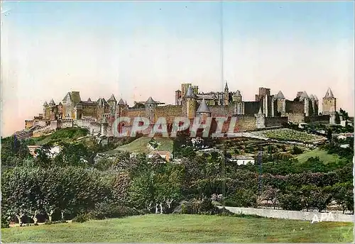 Cartes postales moderne Carcassonne (Aude) La Cite vue de l'Aude