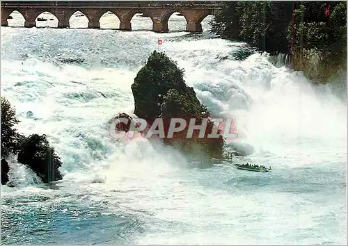 Cartes postales moderne Orientierung Uber den Rheinfall