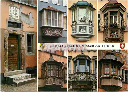 Cartes postales moderne Schaffhausen Stadt der Erker