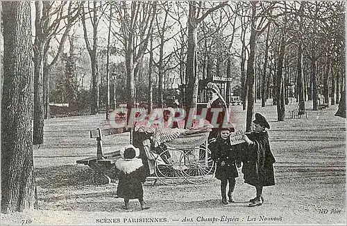 REPRO Scenes Parisiennes Aux Champs Elysees Paradis des Enfants