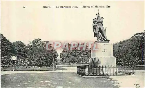 Cartes postales Metz Le Marechal Ney