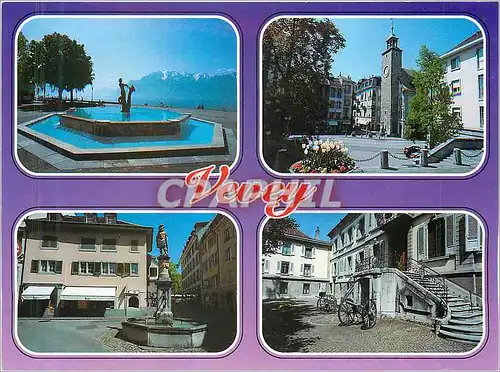 Cartes postales moderne Vevey sur le Lac Leman