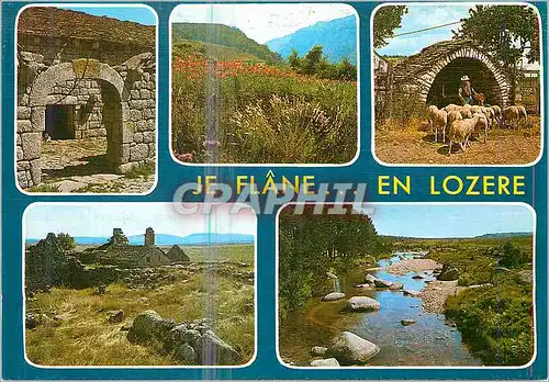 Cartes postales moderne Je Flane en Lozere Divers aspects de la Region