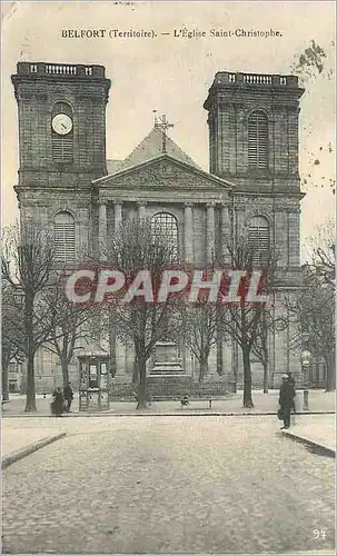 Cartes postales Belfort l'Eglise Saint Christophe