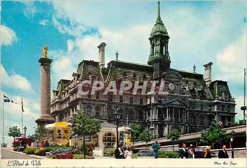 Cartes postales moderne L'Hotel de Ville Montreal Quebec Fut construit dans le style de celui de Paris