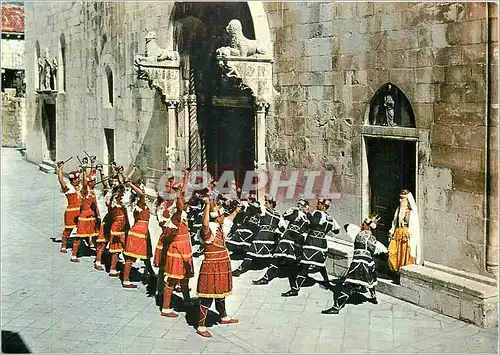 Cartes postales moderne Korcula Jeu Chevalerseque de Moreika Folklore