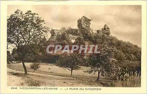 Cartes postales Niederbronn Les bains La ruines du Windstein