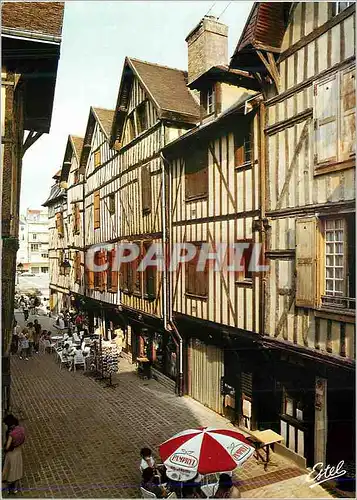 Cartes postales moderne Troyes Aube Capitale de la Champagne Rue Champeaux vieilles maisons champenoises