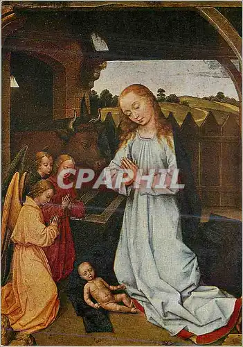 Cartes postales moderne Musees Royaux des Beaux Arts de Belgique Bruxelles Rogier Van Der Weyden Nativite de Geboorte