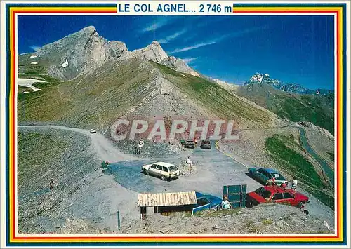 Cartes postales moderne Queyras (Hautes Alpes) Le Col Agnel domine par le Pain de Sucre a gauche le Pic d'Asti et au fon