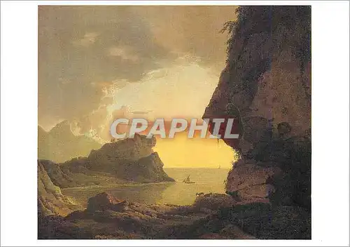 Cartes postales moderne Grand Palais Joseph Wright of Derby 1734 1797 Coucher du Soleil sur la Cote Napolitaine