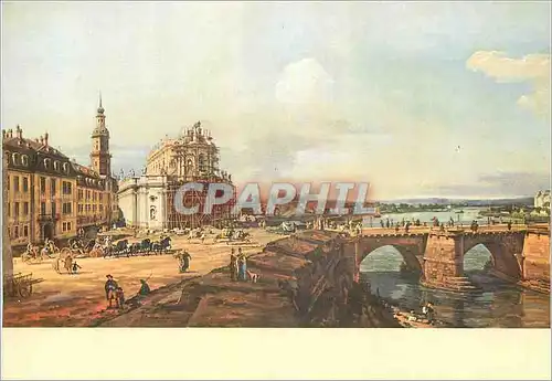 Cartes postales moderne Bellotto (Canaletto) (1720 1780) Vue de Dresde