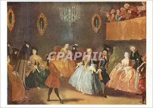 Cartes postales moderne Ackermanns Kunstverlag Munchen Pietro Longhi (1702 1758) Der Tanz La Danse