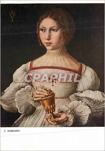 Cartes postales moderne Brussel Jan Gossaert van Mabuse (1478 1536) Portrait d'Isabeau d'Autriche Soeur de Charles Quint