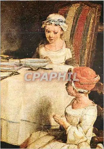 Cartes postales moderne Musee du Louvre Chardin Le Benedicite