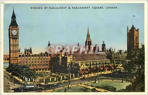 Cartes postales moderne Houses of Parliament and Parliament Square London