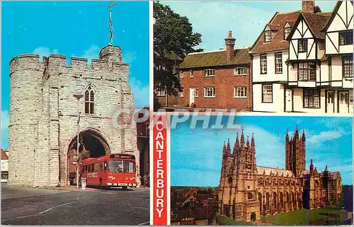 Cartes postales moderne Canterbury Old cottages Westgate The Cathedral