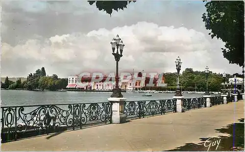 Cartes postales moderne Enghien les Bains S et O Le Lac d Enghien son Casino