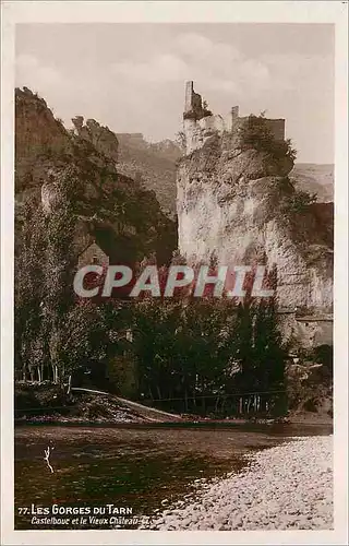 Cartes postales moderne Les Gorges du Tarn Castelhaus et le Vieux Chateau