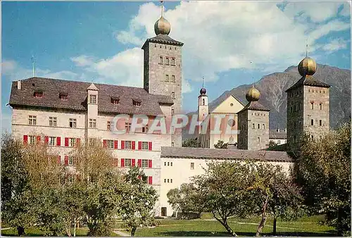 Cartes postales moderne Brig Stockalperschloss und Kirche