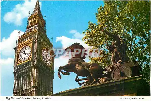 Cartes postales moderne Big Ben and Boadicea Statue London