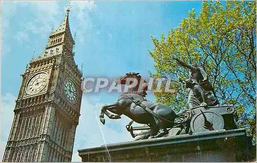 Cartes postales moderne Big Ben and Boadicea Statue London