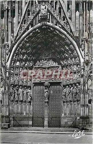 Cartes postales moderne La Cathedrale de Strasbourg Le Portail Central